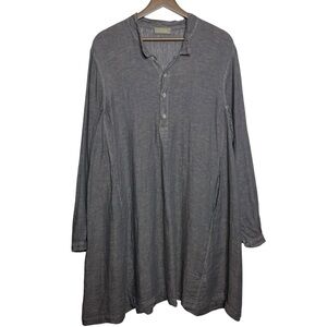 CP Shades Jasmine Womens Linen Long Sleeve Tunic Top Pockets SZ. M